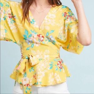 Yumi Kim Silk Kimono Wrap Top